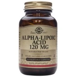 Ácido Alfa Lipoico 120 Mg · Solgar · 60 Cápsulas