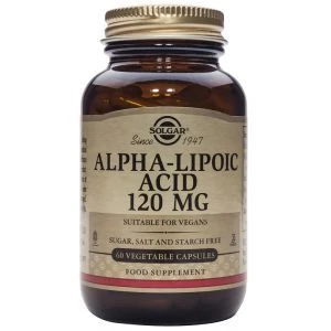Ácido Alfa Lipoico 120 Mg · Solgar · 60 Cápsulas