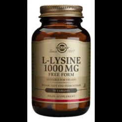 L-Lisina 1.000 Mg · Solgar · 50 Comprimidos