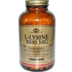 L-Lisina 1.000 Mg · Solgar · 250 Comprimidos