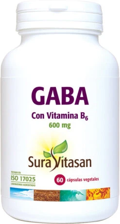 GABA + Vitamina B6 · Sura Vitasan · 60 Cápsulas