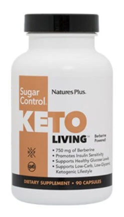 Keto Living Sugar Control · Nature's Plus · 90 Cápsulas