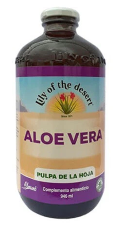 Zumo De Aloe Vera Pulpa De La Hoja · Lily Of The Desert · 946 Ml