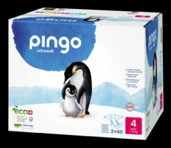 Pañales Ecológicos Talla 4 Maxi · Pingo · 80 Unidades