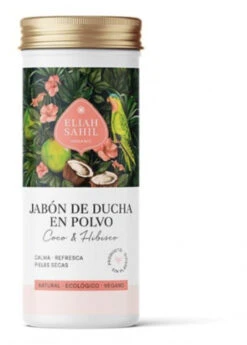 Jabón De Ducha En Polvo Coco & Hibisco · Eliah Sahil · 90 Gramos