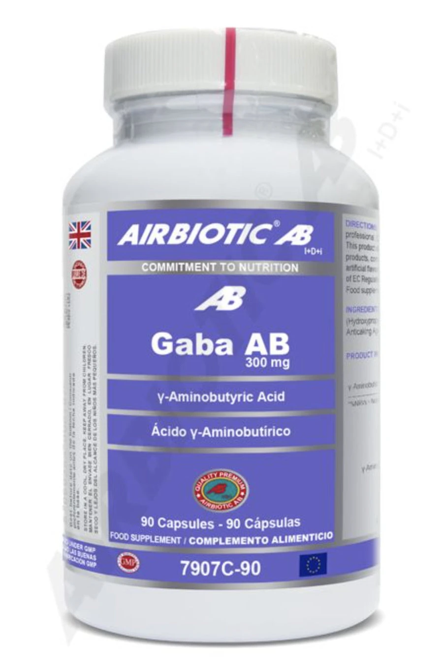 GABA AB 300 Mg · Airbiotic · 90 Cápsulas