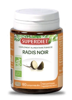 Rábano Negro BIO · Superdiet · 80 Comprimidos