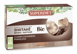 Shiitake + Maitake + Reishi BIO · Superdiet · 20 Ampollas