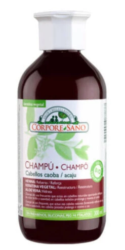 Champú A La Henna Cabellos Caoba · Corpore Sano · 300 Ml