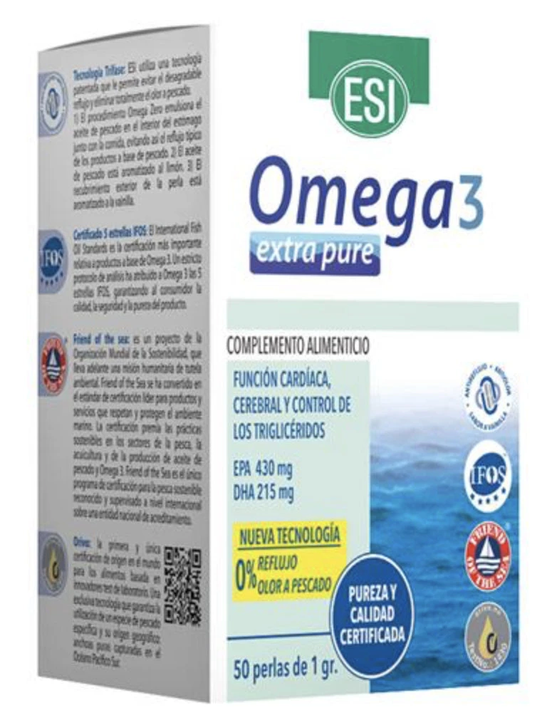 Omega 3 Extra Pure · ESI · 50 Perlas