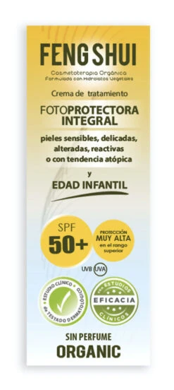 Crema De Tratamiento Fotoprotectora Integral SPF50+ · Feng Shui · 200 Ml