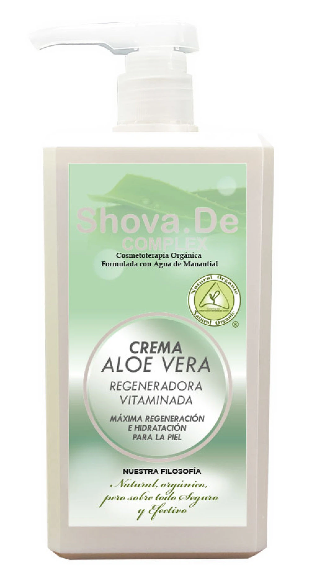 Crema De Aloe Vera Regeneradora Vitaminada · Shova.De · 1 Litro
