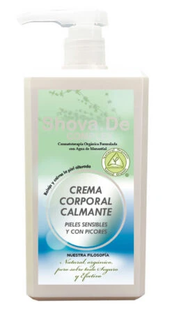 Crema Corporal Calmante · Shova.De · 1 Litro