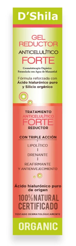 Gel Reductor Anticelulítico Forte · D'Shila · 200 Ml