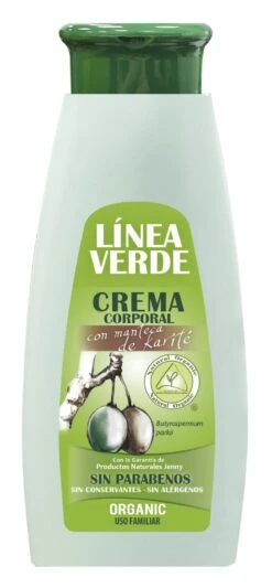 Crema Corporal Con Manteca De Karité · Línea Verde · 400 Ml
