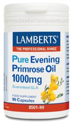 Aceite De Primula Puro 1.000 Mg · Lamberts · 90 Perlas