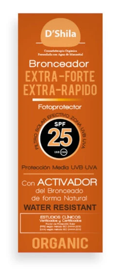 Bronceador Extra Rápido Con Activador · D'Shila · 100 Ml