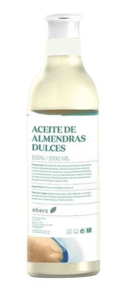 Aceite De Almendras Dulces · Ebers · 1 Litro