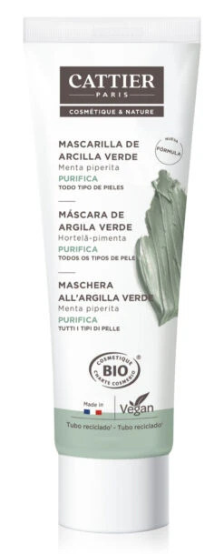 Mascarilla De Arcilla Verde · Cattier · 100 Ml