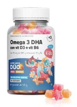Omega 3 DHA Con Vit D3 + Vit B6 · Herbora · 60 Gummies