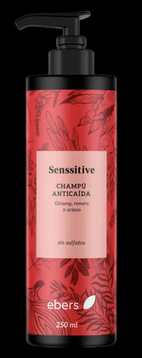 Champú Senssitive Anticaída · Ebers · 250 Ml
