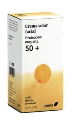 Crema Solar Facial FPS50+ · Ebers · 50 Ml