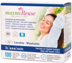 Compresa De Noche Con Alas De Tela Lavable · Masmi