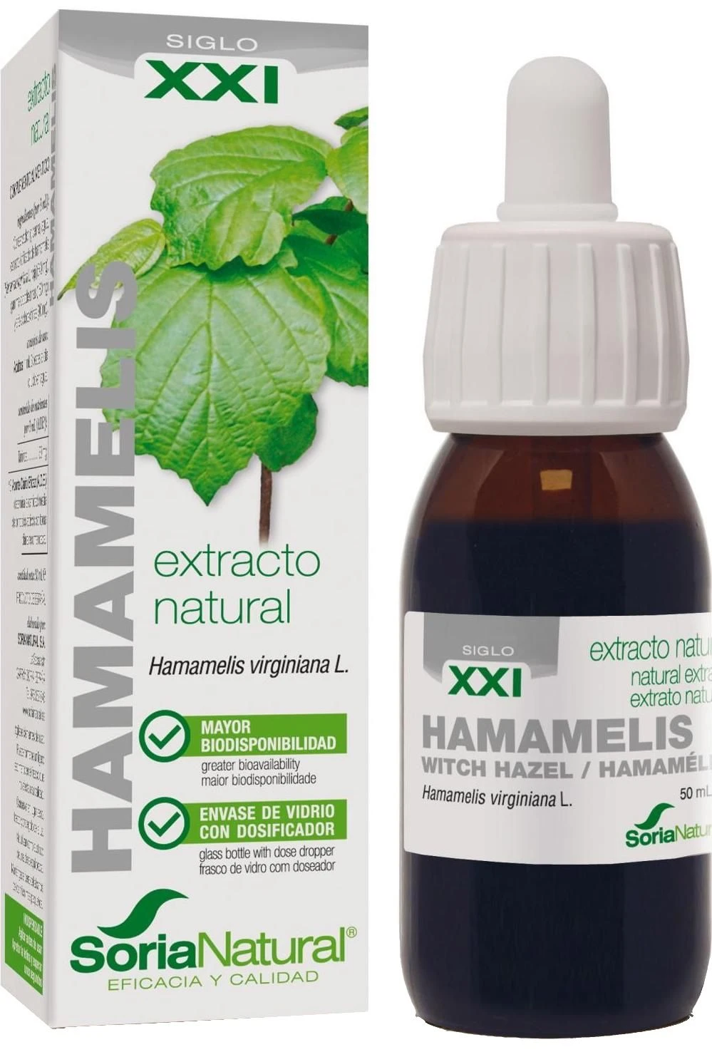 Extracto De Hamamelis XXI · Soria Natural · 50 Ml