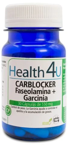 Carblocker Faseolamina + Garcinia · Health4U · 30 Cápsulas