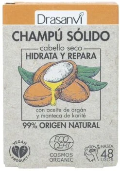 Champú Sólido - Cabello Seco · Drasanvi · 80 Gramos