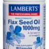 Aceite De Semillas De Lino 1.000 Mg · Lamberts · 90 Cápsulas