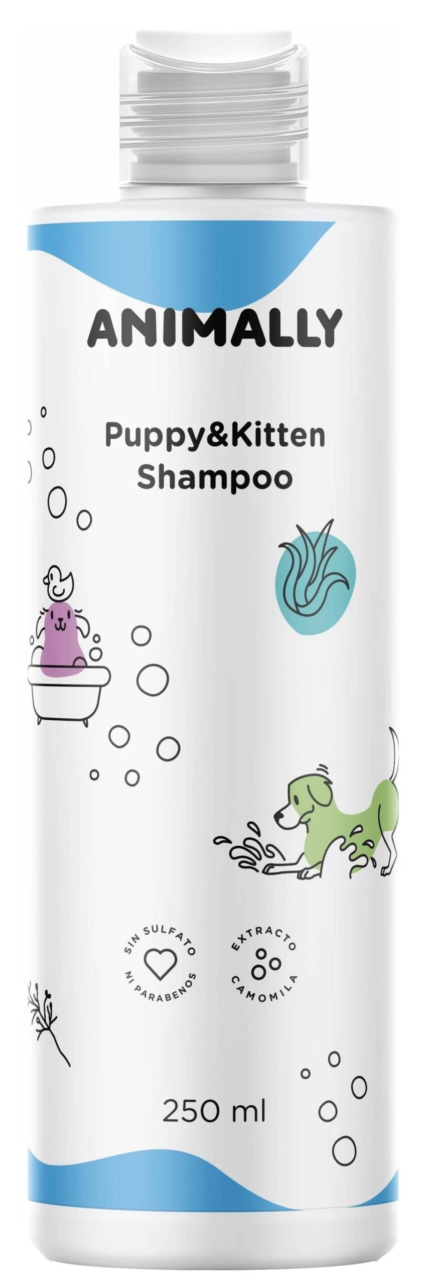Shampoo Puppy & Kitten · Animally · 250 Ml