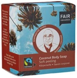 Duplo Jabón Corporal Exfoliante Suave De Coco · Fair Squared · 2x80 Gramos