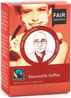 Jabón Para Afeitar De Café · Fair Squared · 80 Gramos
