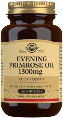 Aceite De Prímula De Rosa 1.300 Mg · Solgar · 30 Perlas