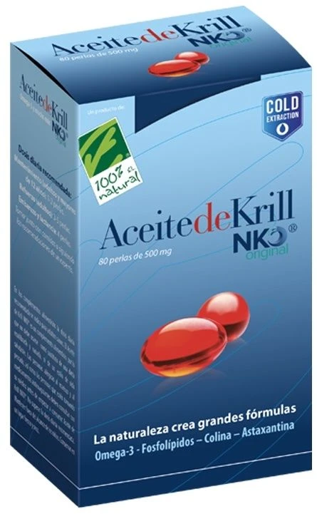 Aceite De Krill NKO · 100% Natural · 80 Perlas