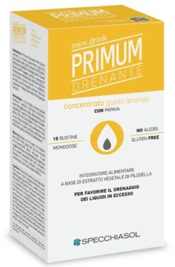 Primum Drenante - Piña Con Papaya · Specchiasol · 15 Sticks