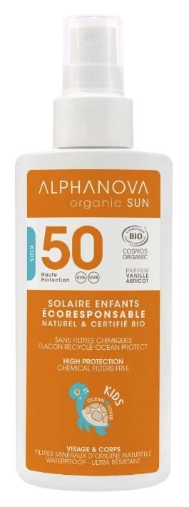Protector Solar BIO SPF50 Kids · Alphanova · 125 Ml
