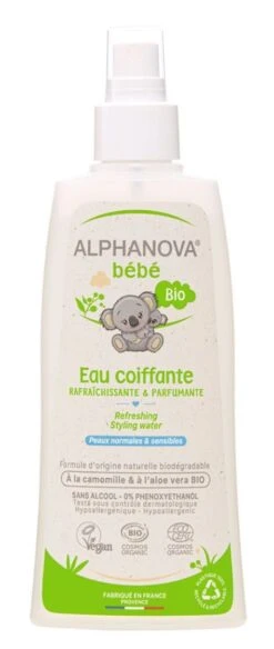 Agua De Peinado Refrescante Para Bebé BIO · Alphanova · 200 Ml