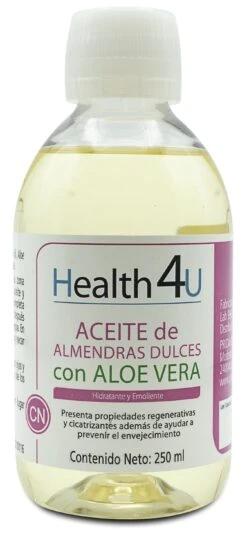 Aceite De Almendras Con Aloe Vera · Health4U · 250 Ml