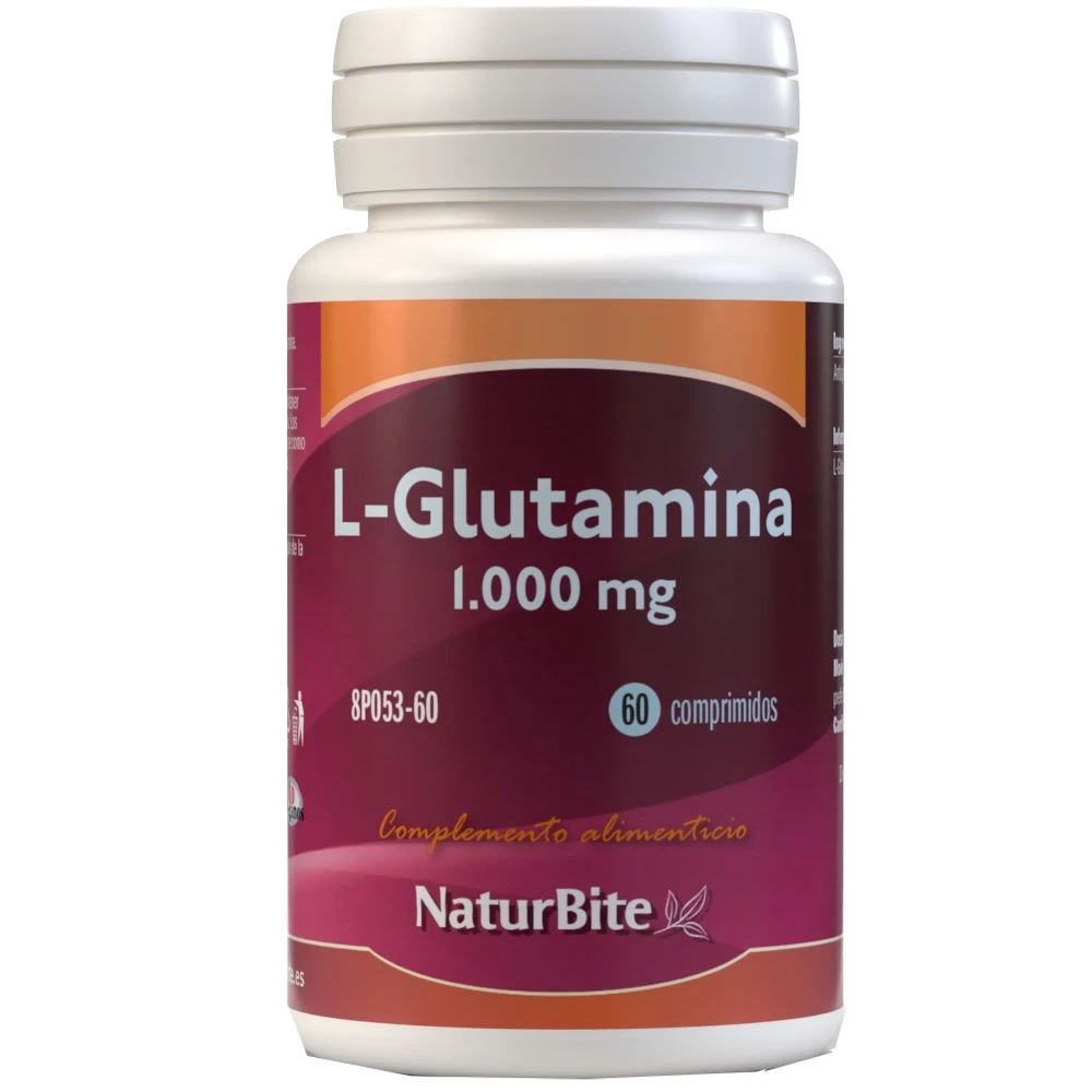 L-Glutamina 1.000 Mg · NaturBite · 60 Comprimidos