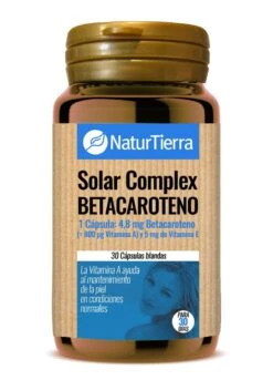 Solar Complex Betacaroteno · NaturTierra · 30 Cápsulas