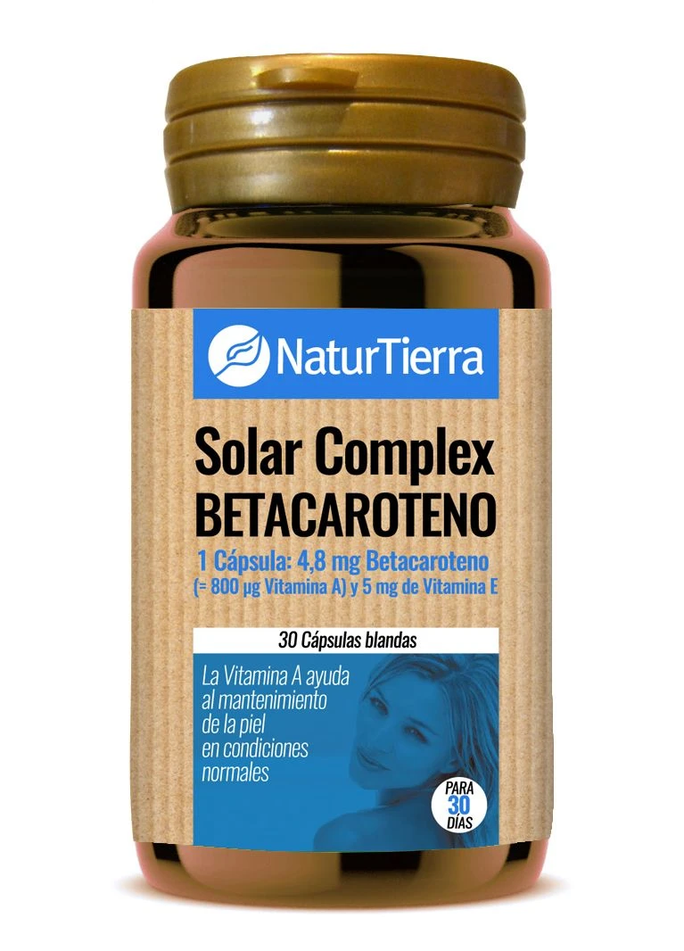 Solar Complex Betacaroteno · NaturTierra · 30 Cápsulas