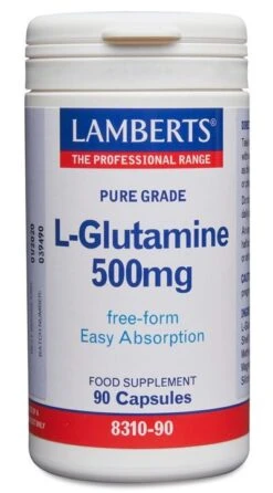 L-Glutamina 500 Mg · Lamberts · 90 Cápsulas