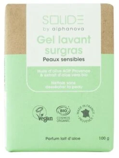 Gel De Baño Sólido Para Piel Sensible · Alphanova · 100 Gramos