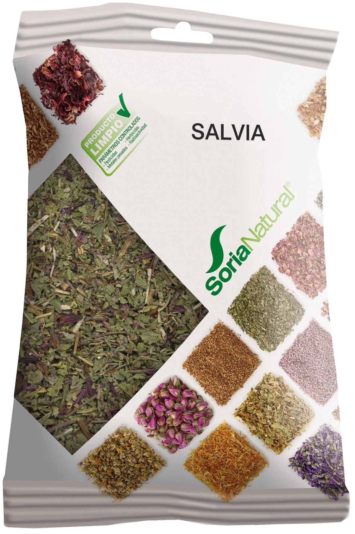 Salvia En Bolsa · Soria Natural · 40 Gramos
