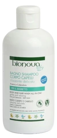 Gel De Baño Cuerpo Y Cabello Para Bebé · Bionova · 200 Ml