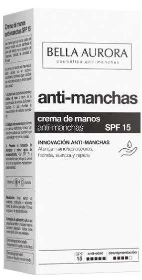 Crema De Manos Antimanchas · Bella Aurora · 75 Ml