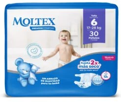 Pañales Premium Comfort Talla 6 XL · Moltex · 30 Unidades