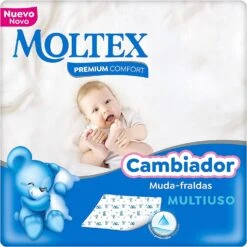 Cambiador Desechable Premium Comfort Para Bebés · Moltex · 10 Unidades